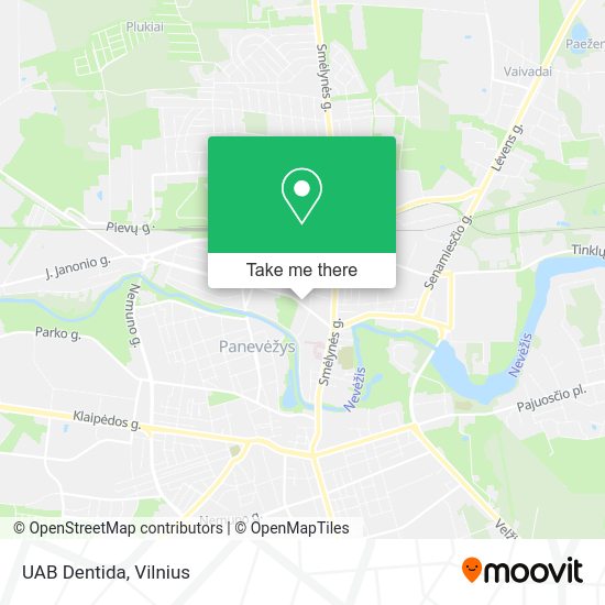 Карта UAB Dentida