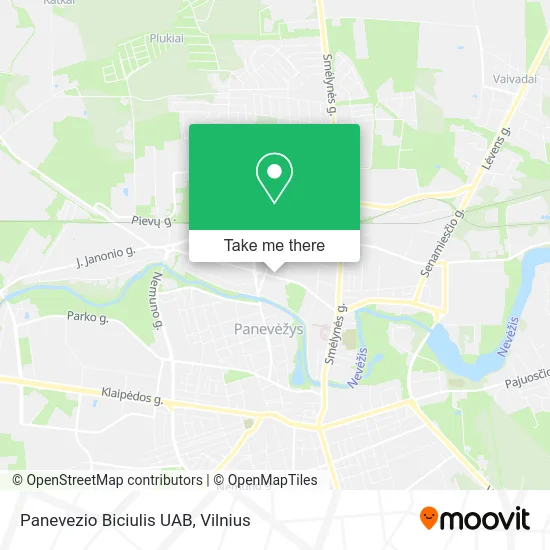 Карта Panevezio Biciulis UAB