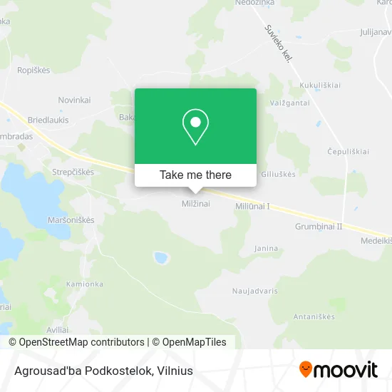 Карта Agrousad'ba Podkostelok