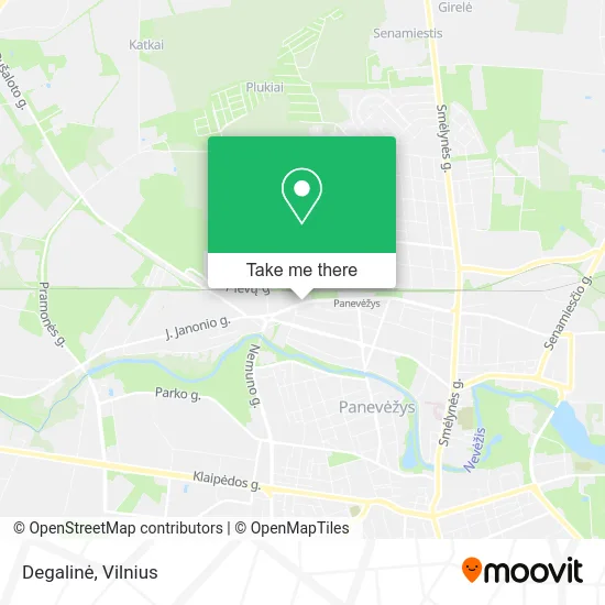 Карта Degalinė