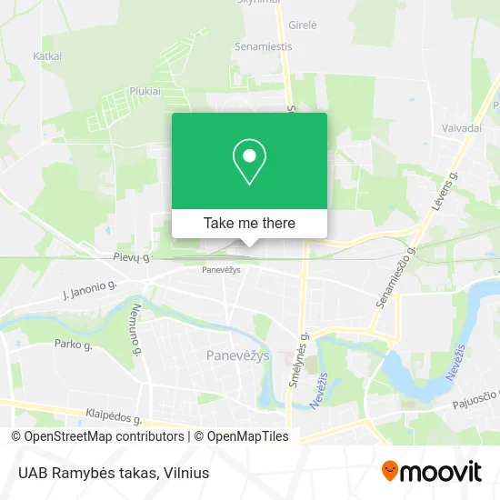 Карта UAB Ramybės takas