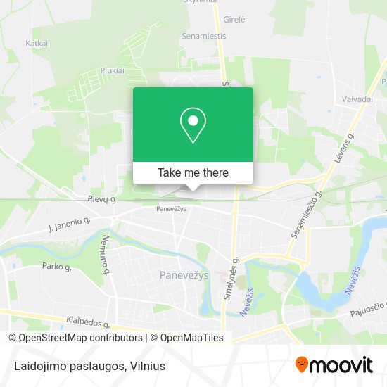 Карта Laidojimo paslaugos