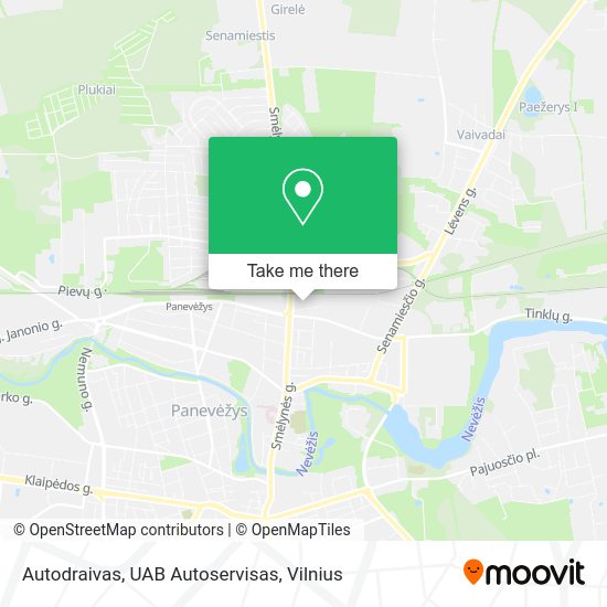 Карта Autodraivas, UAB Autoservisas