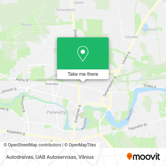 Карта Autodraivas, UAB Autoservisas