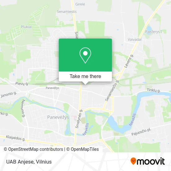 Карта UAB Anjese