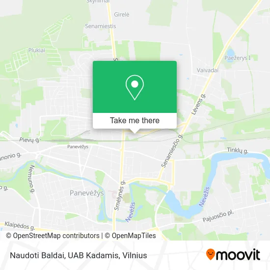 Карта Naudoti Baldai, UAB Kadamis