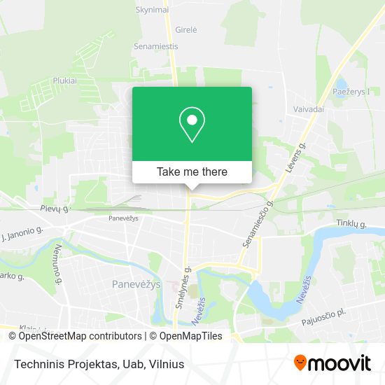 Карта Techninis Projektas, Uab