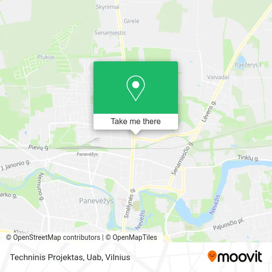 Карта Techninis Projektas, Uab