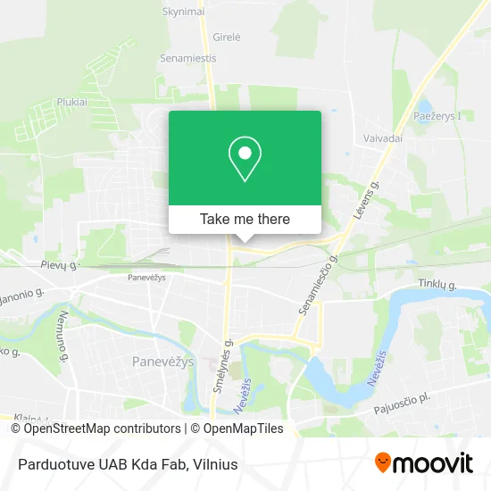 Карта Parduotuve UAB Kda Fab