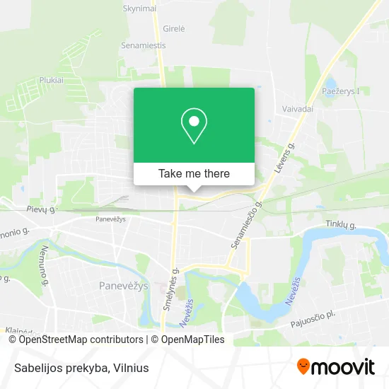 Карта Sabelijos prekyba