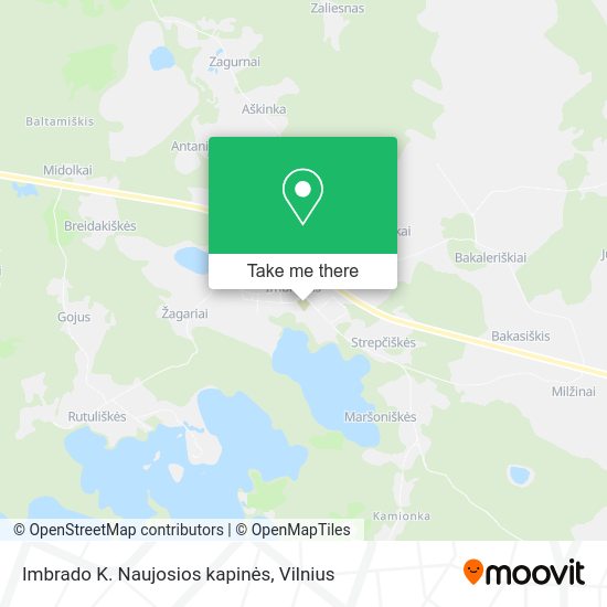 Карта Imbrado K. Naujosios kapinės