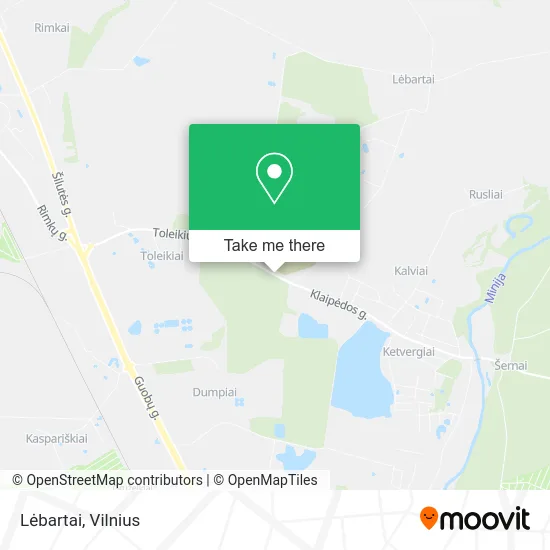 Карта Lėbartai