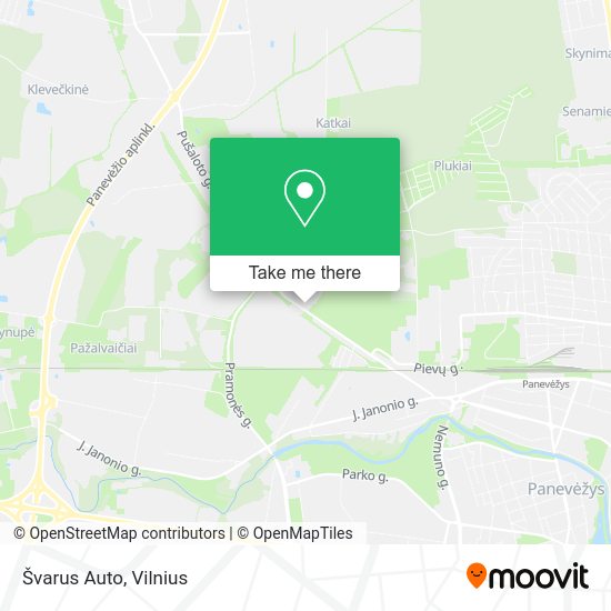 Карта Švarus Auto