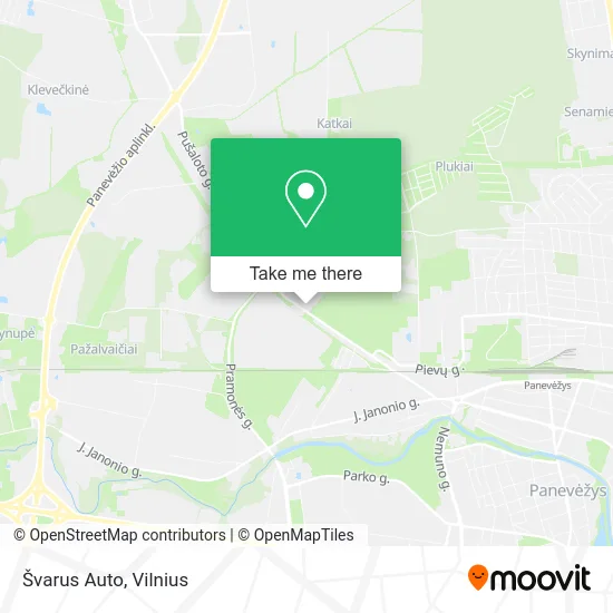 Карта Švarus Auto