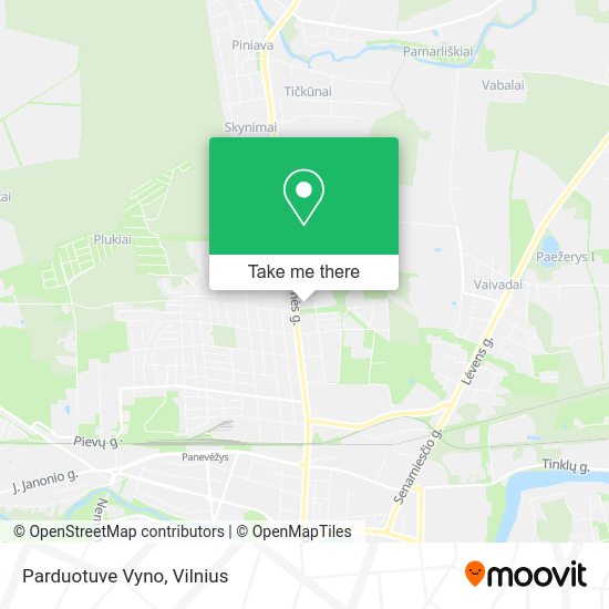 Карта Parduotuve Vyno
