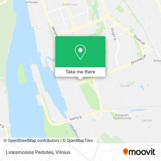 Карта Linksmosios Pėdutės