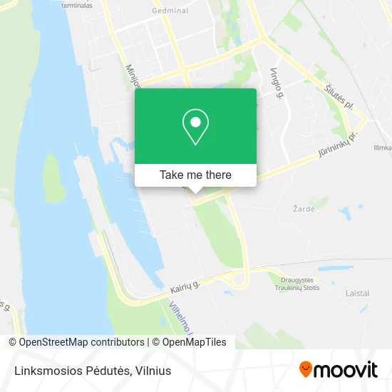 Карта Linksmosios Pėdutės