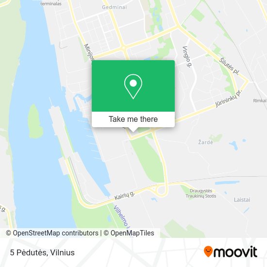 Карта 5 Pėdutės