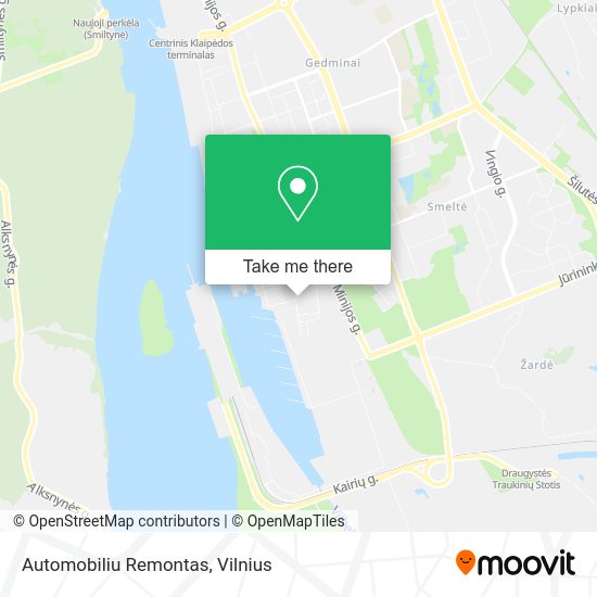 Карта Automobiliu Remontas