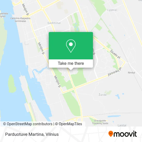 Карта Parduotuve Martina