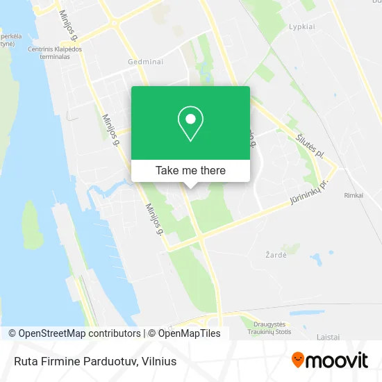 Карта Ruta Firmine Parduotuv