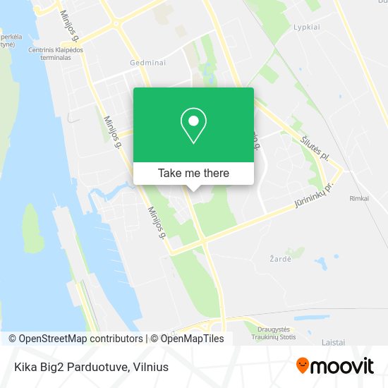 Карта Kika Big2 Parduotuve
