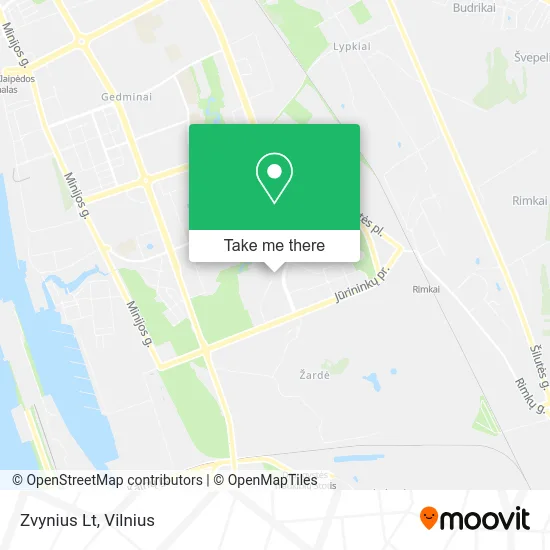 Карта Zvynius Lt