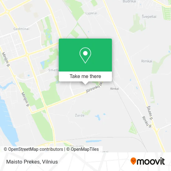 Карта Maisto Prekes