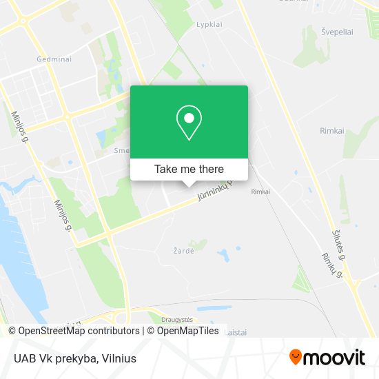 Карта UAB Vk prekyba