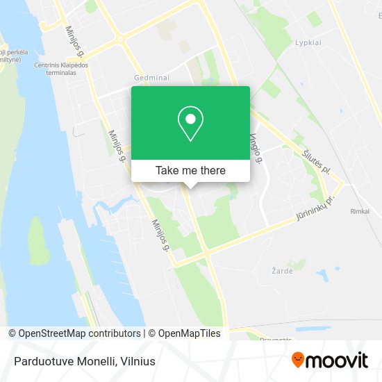 Карта Parduotuve Monelli