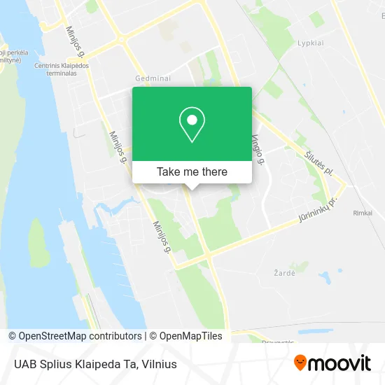 Карта UAB Splius Klaipeda Ta