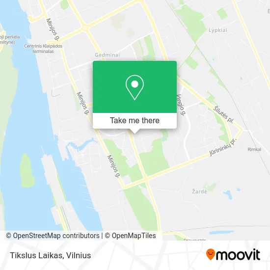 Карта Tikslus Laikas