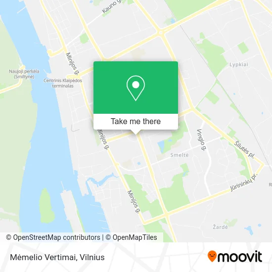 Карта Mėmelio Vertimai