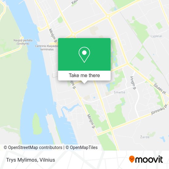 Карта Trys Mylimos