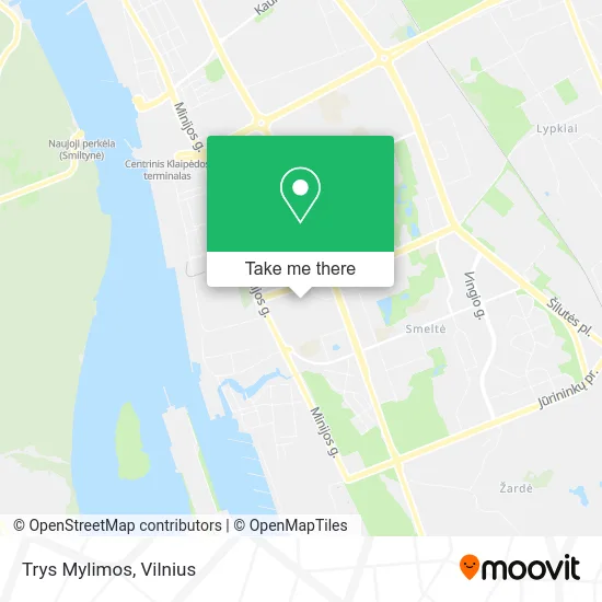 Карта Trys Mylimos