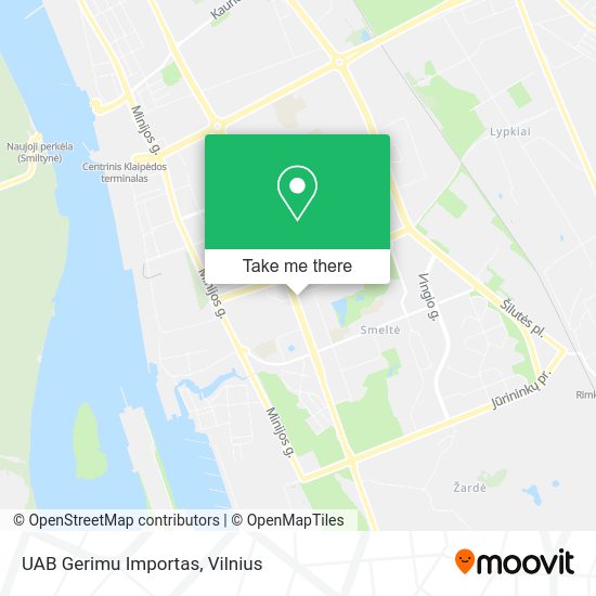 Карта UAB Gerimu Importas