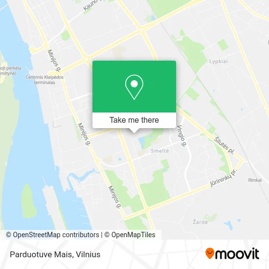Карта Parduotuve Mais