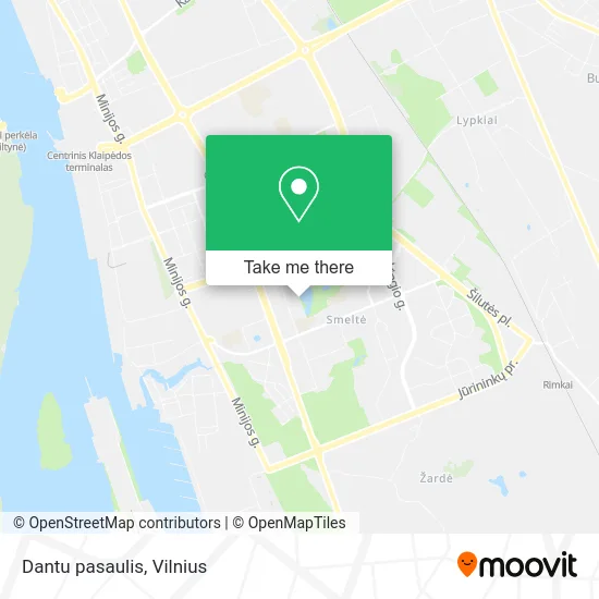 Карта Dantu pasaulis