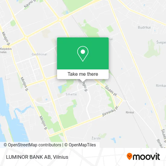 Карта LUMINOR BANK AB