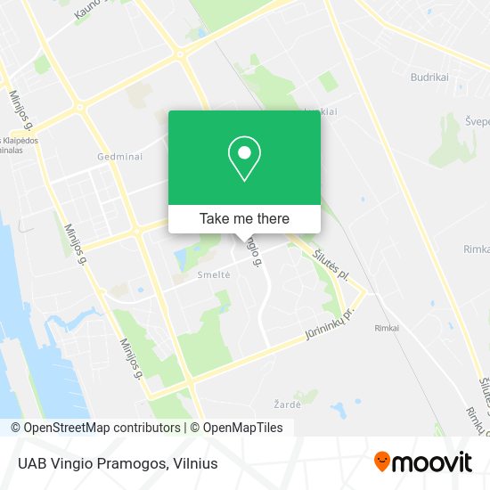 Карта UAB Vingio Pramogos