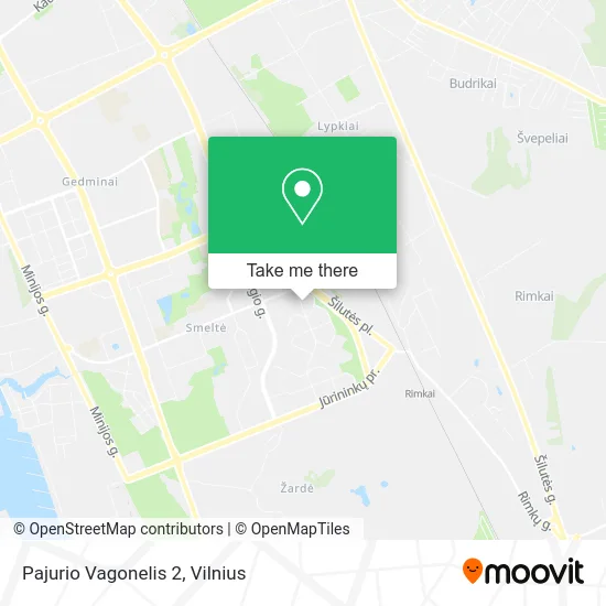 Карта Pajurio Vagonelis 2