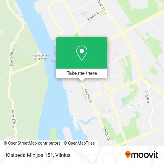 Карта Klaipeda-Minijos 151