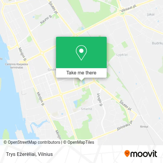 Карта Trys Ežerėliai