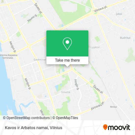 Карта Kavos ir Arbatos namai