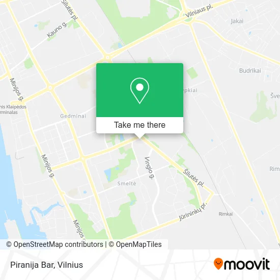 Карта Piranija Bar