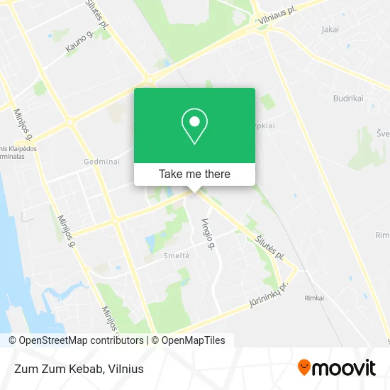 Карта Zum Zum Kebab
