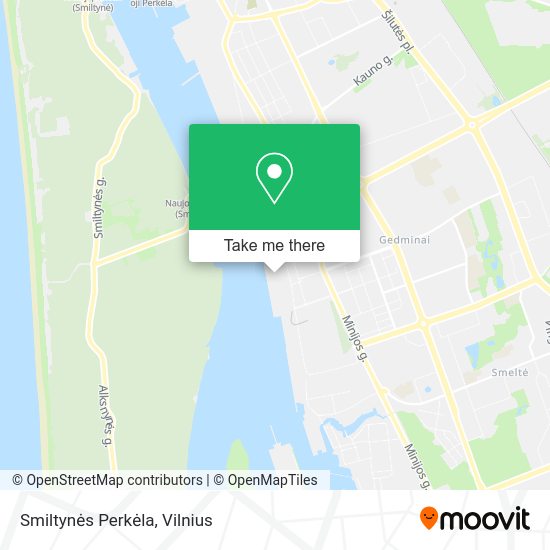 Карта Smiltynės Perkėla