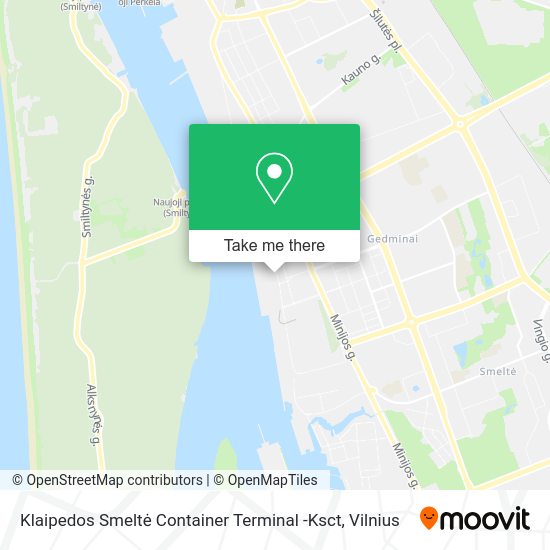 Карта Klaipedos Smeltė Container Terminal -Ksct