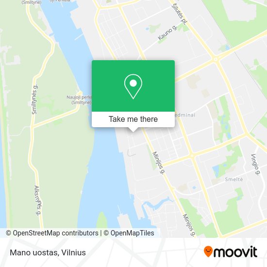 Карта Mano uostas