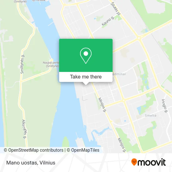 Карта Mano uostas